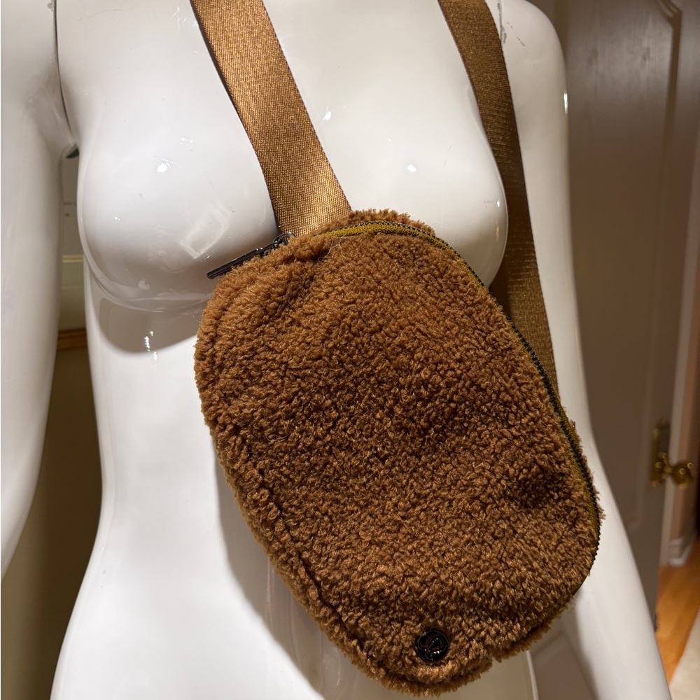 Lululemon Brown Fuzzy Crossbody Bag